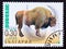 Postage stamp Bulgaria 2000, European Bison, Bison bonasus