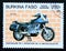 Postage stamp Burkina Faso, 1985, BMW motorcycle