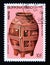 Postage stamp Burkina Faso, 1985. Four legged jar, Tikare artifact