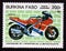 Postage stamp Burkina Faso, 1985, Honda motorcycle