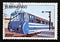 Postage stamp Burkina Faso 1985. Rail bus