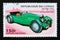 Postage stamp Congo Republic Brazzaville 1996. Aston Martin Mk II oldtimer car