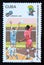 Postage stamp Cuba 1991, Volleyball players