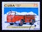 Postage stamp Cuba 1998. American French Foamite fire truck