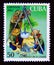 Postage stamp Cuba 2002. Scouting Starting campfire for cooking