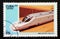 Postage stamp Cuba 2009. Ave Spain high speed locomotive