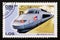 Postage stamp Cuba 2009. TGV France high speed locomotive