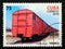 Postage stamp Cuba 2010. Goods trucks Casilla Irani cargo train