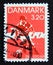Postage stamp Denmark, 1989. Football Soccer Player Michael Laudrup