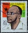 a postage stamp from Germany, GDR showing a portrait of AmÃ­lcar Cabral, freedom fighter from Guinea-B