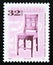 Postage stamp Hungary, 2003, Wooden chair with carved back, 19th century