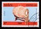 Postage stamp Laos 1984. Barrel drum instrument