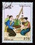 Postage stamp Laos 1991. Man  woman singing Siphandone song