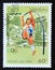 Postage stamp Laos 1995, Olympic Games Pole vault high jump