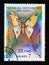 Postage stamp Madagascar, 1992. Comet Moth Argema mittrei butterfly