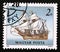Postage stamp Magyar, Hungary, 1988, Mayflower sailing ship