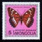 Postage stamp Mongolia, 1974. Poplar Admiral Limenitis populi butterfly