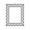 Postage stamp outline icon vector eps10. Postage stamp vector sign.