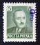 Postage stamp Poland, 1950. President Boleslaw Bierut, Groszy Surcharge