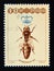 Postage stamp Poland, 1987. Queen Bee Apis mellifera insect