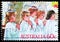 Postage stamp printed in Australia shows Angels, Christmas serie, circa 1986