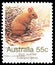 Postage stamp printed in Australia shows Greater Stick-nest Rat Leporillus conditor, Endangered Species 1981-1984 serie, circa