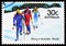 Postage stamp printed in Australia shows Nordic, 30 c - Australian cent, Skiing serie, circa 1984