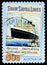 Postage stamp printed in Australia shows Shaw Savill, Ocean Liners serie, circa 2004
