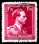 Postage stamp printed in Belgium shows King Leopold III Type `Open Collar` 1,75F, serie, circa 1950