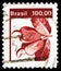 Postage stamp printed in Brazil shows Cashew nuts, 100 Brazilian cruzeiro, Natural Economy Resources serie, circa 1981