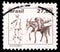 Postage stamp printed in Brazil shows Water Bearer with Donkey, Profession Series, 27 Brazilian cruzeiro, circa 1979
