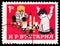 Postage stamp printed in Bulgaria shows Building game, Children\'s Day serie, circa 1966