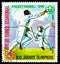 Postage stamp printed in Equatorial Guinea shows Fencing, Summer Olympics 1976, Montreal: Sports V serie, circa 1976