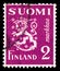 Postage stamp printed in Finland shows Liontype, 2 mk - Finnish markka, Model 1930 Lion serie, circa 1932