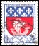 Postage stamp printed in France and part of a series depicting symbols of French cities