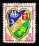 Postage stamp printed in France shows Alger, Coat of Arms serie, circa 1960