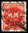 Postage stamp printed in German Realm shows Value in circle, Digits in a circle serie, 500 German reichsmark, circa 1923