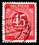 Postage stamp printed in Germany, Allied Occupation 1945-1949, shows 1st Allied Control Council Issue, American, British, and