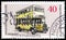 Postage stamp printed in Germany, Berlin, shows Doubledeck bus 1925, Transportation in Berlin: Buses and coaches serie, circa