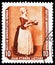 Postage stamp printed in Germany, Democratic Republic, shows J. E. Liotard, Returned Paintings from the Dresden Painting Gallery