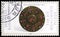 Postage stamp printed in Germany shows 7th. century Merovingian Disc Fibula, Welfare: Precious Metal Work serie, circa 1987