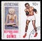 Postage stamp printed in Guinea shows Boxing, Summer Olympics 1968, Mexico serie, circa 1969