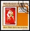 Postage stamp printed in Guinea shows Wrestling, Olympic Summer Games on Stamps serie, circa 2009