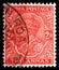 Postage stamp printed in India shows King George V with Indian emperor\'s crown, Definitives (1926-36) serie, 2 Indian anna, circa