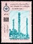 Postage stamp printed in Iran shows Columns of the palace at Persepolis, 2500 years Persian empire: Art of the achaemenids serie,