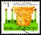 Postage stamp printed in Israel shows Capital - Second Temple, 1st Century C.E., Archaeology in Jerusalem (definitives) serie,