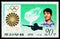 Postage stamp printed in Korea shows Rifle shooting (Li Ho Jun), History of the Olympics - posters and gold medalist serie, circa