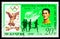 Postage stamp printed in Korea shows Runners (Michel Theato), History of the Olympics - posters and gold medalist serie, circa