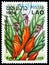 Postage stamp printed in Laos shows Aeschynanthus speciosus, Flowers serie, circa 1984