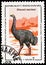 Postage stamp printed in Madagascar shows Dinornis maximus, 35 Fmg - Malagasy franc, Prehistoric Animals serie, circa 1994